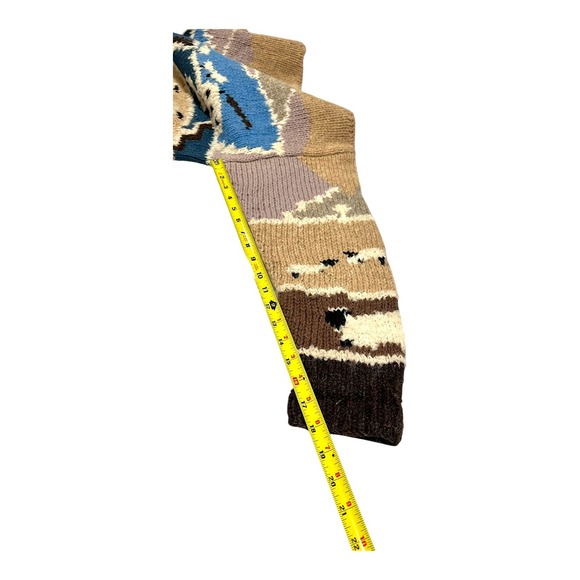 Woolrich Women's M Wool Knit Sweater Sheep Landscape Vintage - Picture 5 of 12